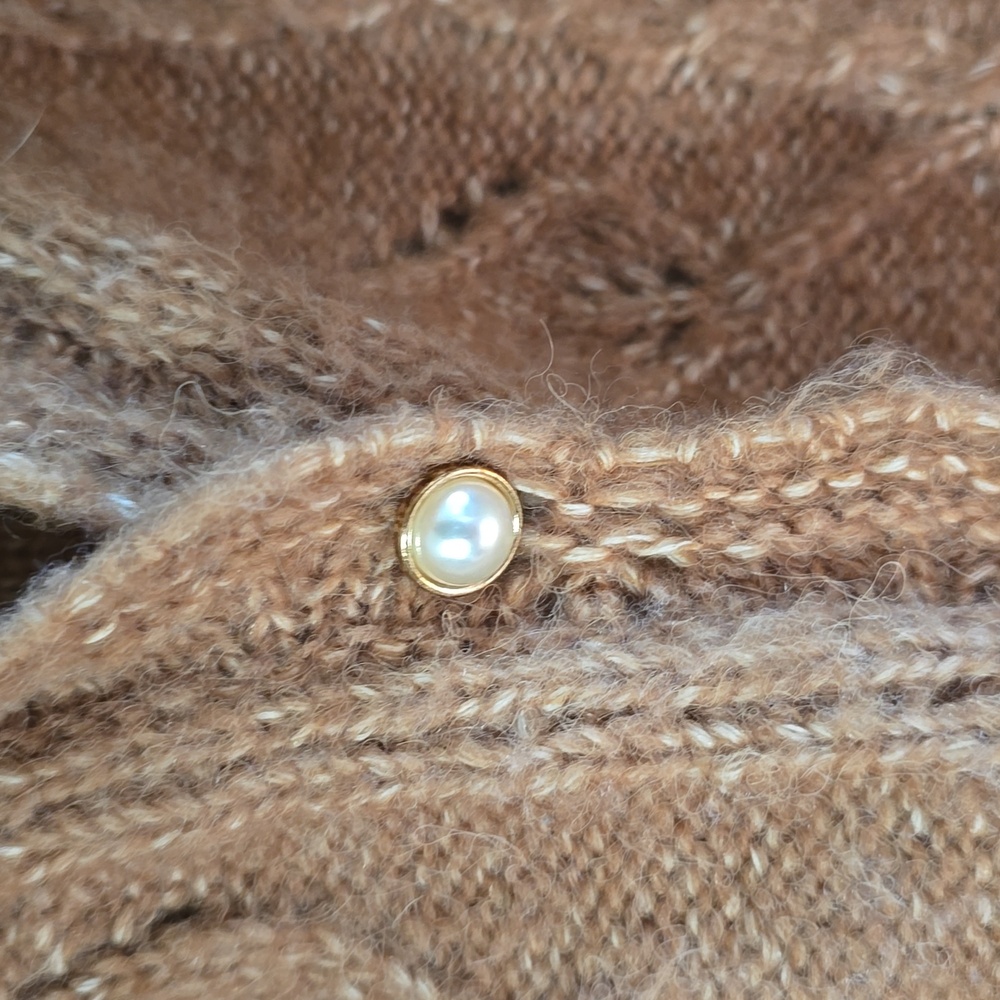 Love Riche Tan Knit Cardigan - Picture 2 of 3